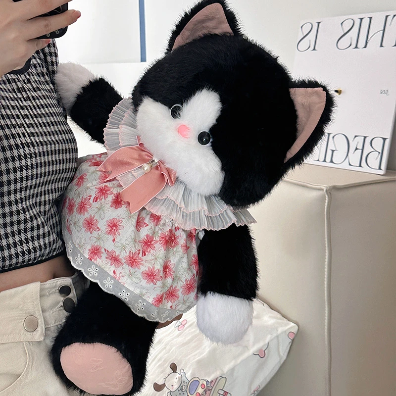 猫咪玩偶可爱安抚公仔女孩睡觉抱枕布娃娃毛绒玩具会跑步的猫玩偶