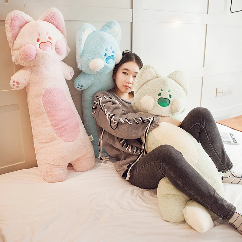 嘟嘟猫长条抱枕睡觉夹腿女生玩偶毛绒玩具嘟嘟喵网红正版公仔可爱