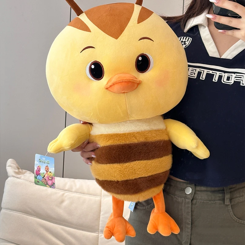 正版萌鸡小队毛绒玩具公仔小鸡女孩睡觉抱枕布娃娃儿童生日礼物