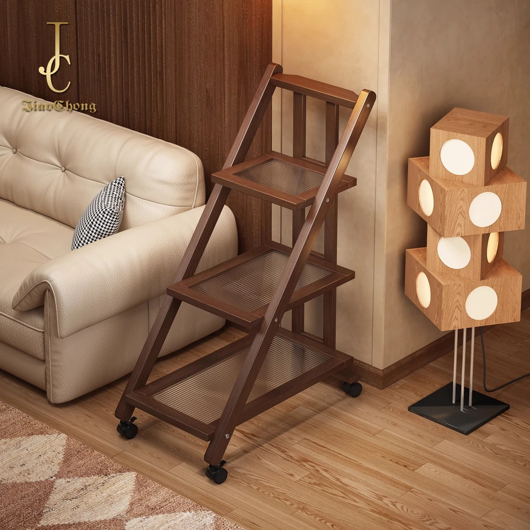 日式沙发边几带轮可移动客厅简易小桌子角几可折叠小型多功能茶几
