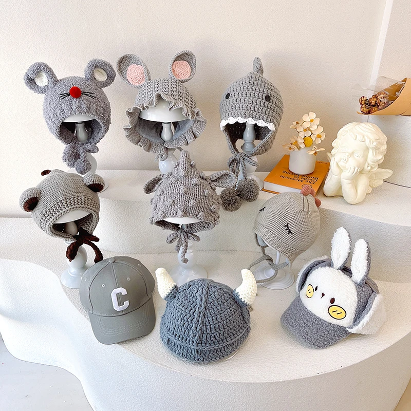 【9-9-2】兔考拉宝宝韩版帽子秋冬-2