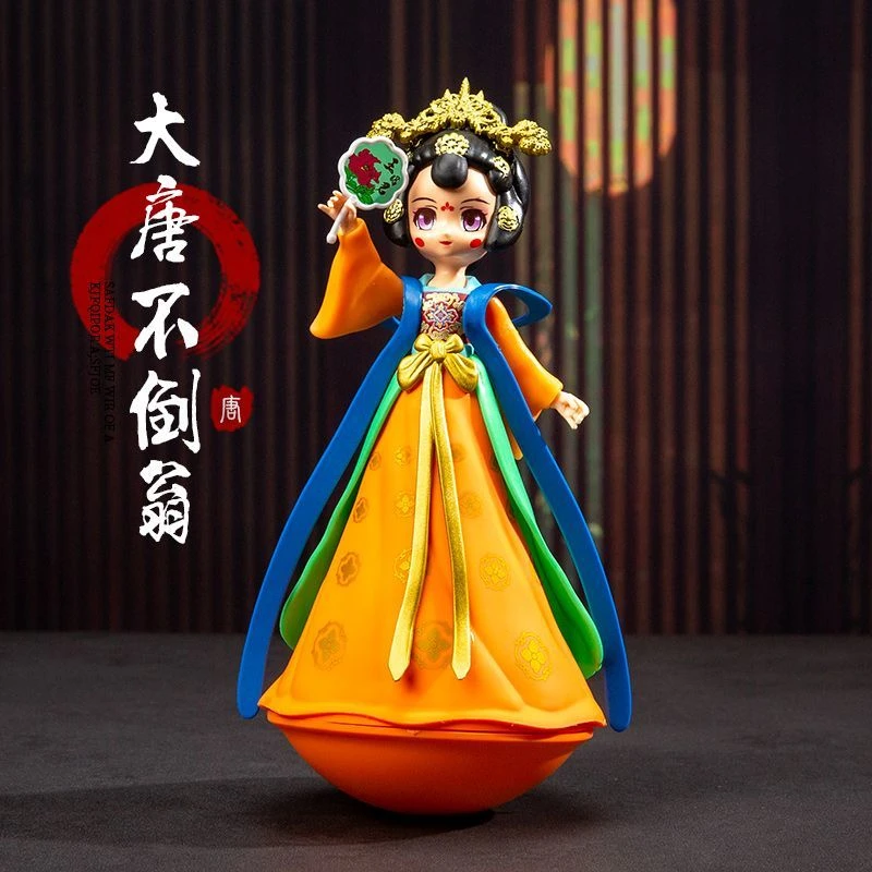 新款西安旅游纪念品大唐不倒翁四大美女人偶创意儿童玩具摆件礼物