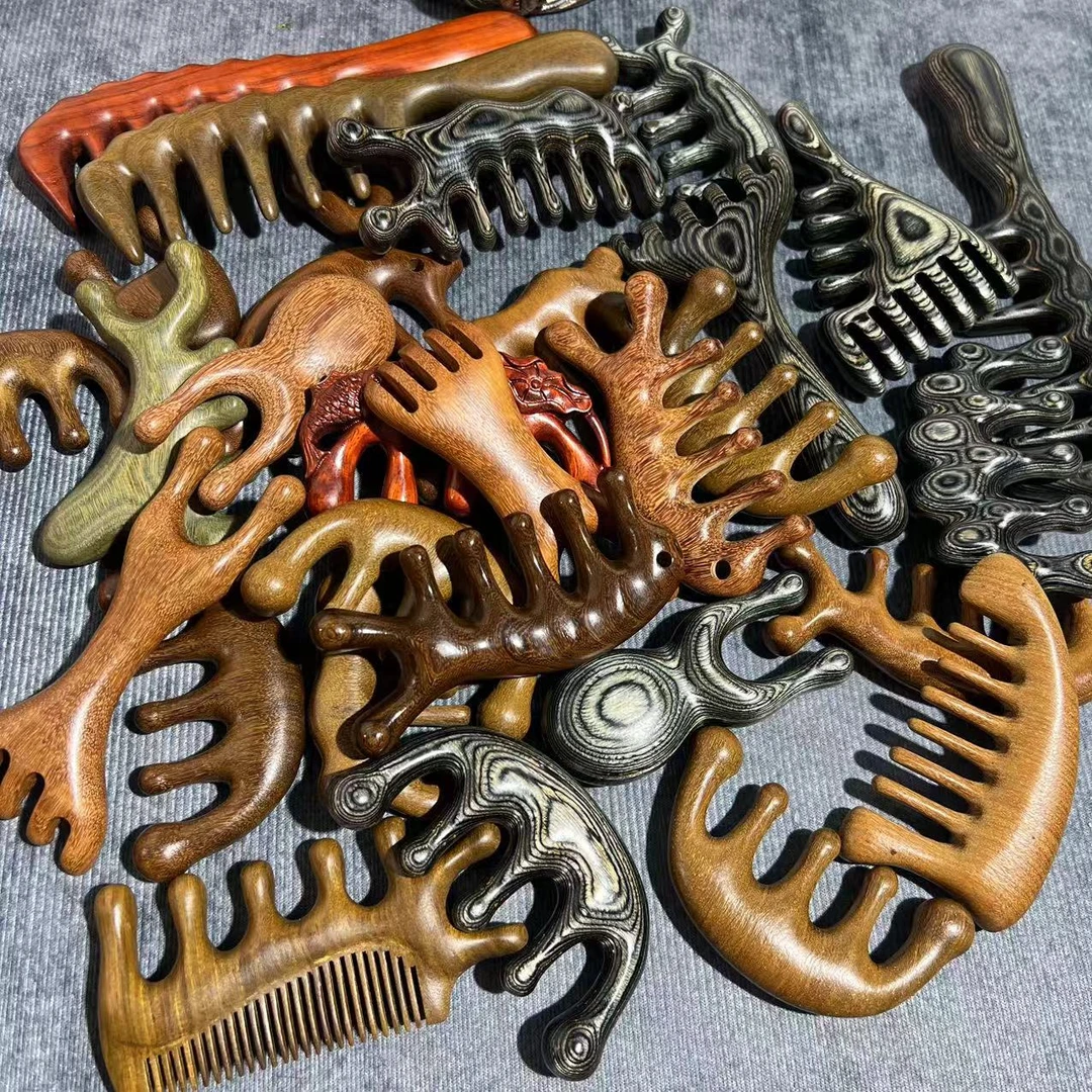 【直播推荐】精品双面木梳直播间专享链接非直播慎拍木梳子家用梳头