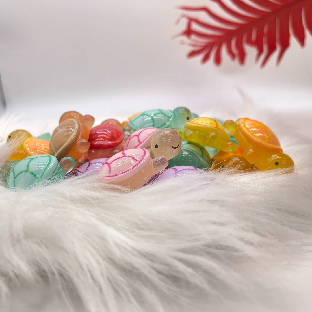 【回家拆】树脂夜光十色小龟龟 创意手工diy