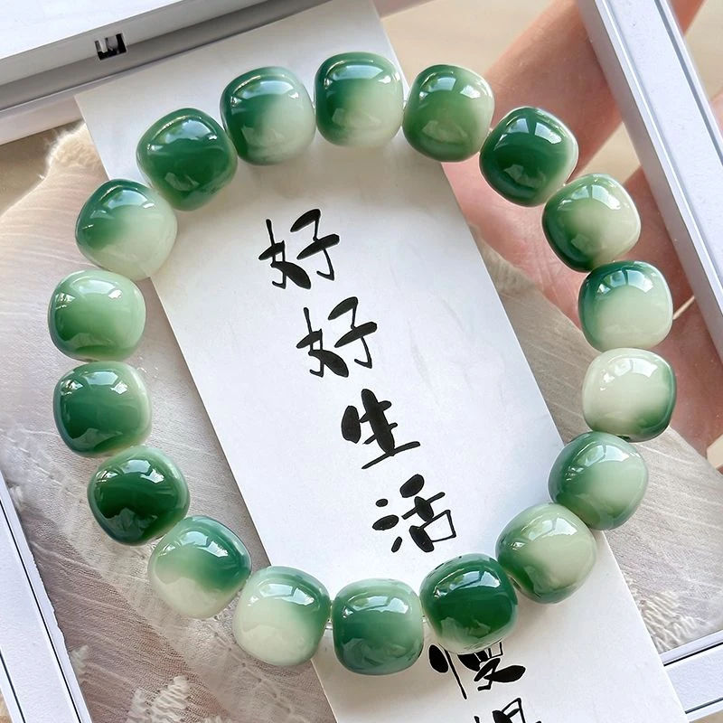 非金属木质手链 【灵月阁旗舰店】天然绕指柔菩提手串文玩菩提手串