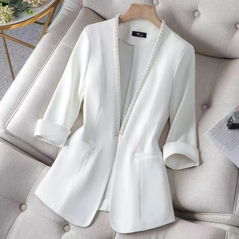 R6960西装外套春夏款职业高级感西服修身韩版气质套装设计感上衣