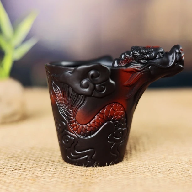 紫陶祥龙公道浮雕高档茶海功夫茶具家用茶器茶漏配件过滤陶瓷套装