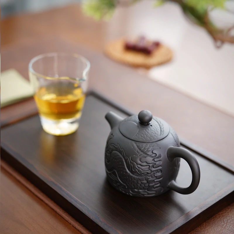 紫泥盘龙秦权壶（颜剑声）微瑕福利安全包装