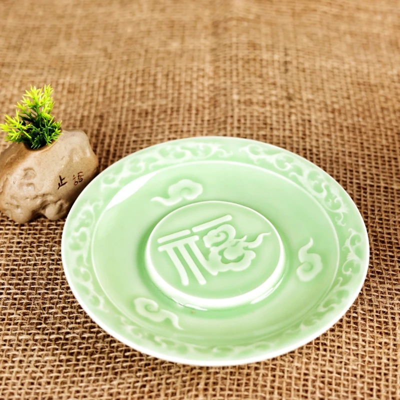 【宠粉福利】青瓷福瑞连天壶承果盘（单个装）FL