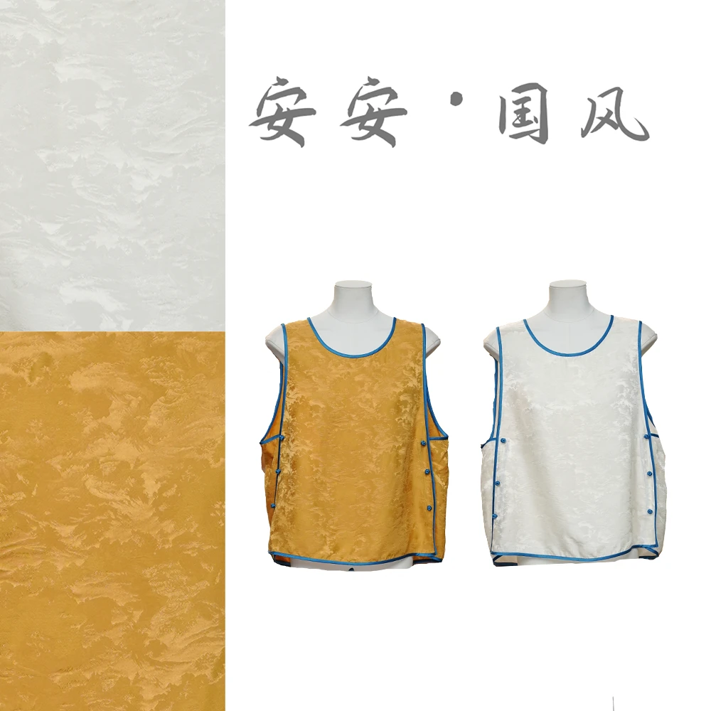 【发财树·背心】中式国风真丝桑蚕丝打底气质无袖衬衫上衣6767