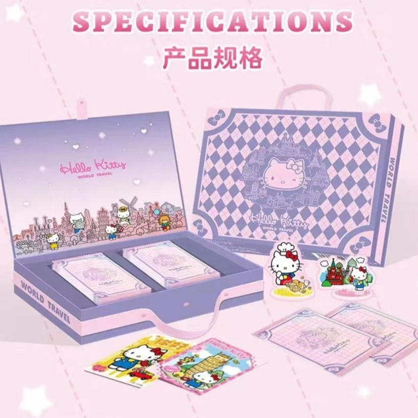 【拆盒】HELLO KITTY 环球旅行收藏卡（盲盒默认代拆）产品拆开不退