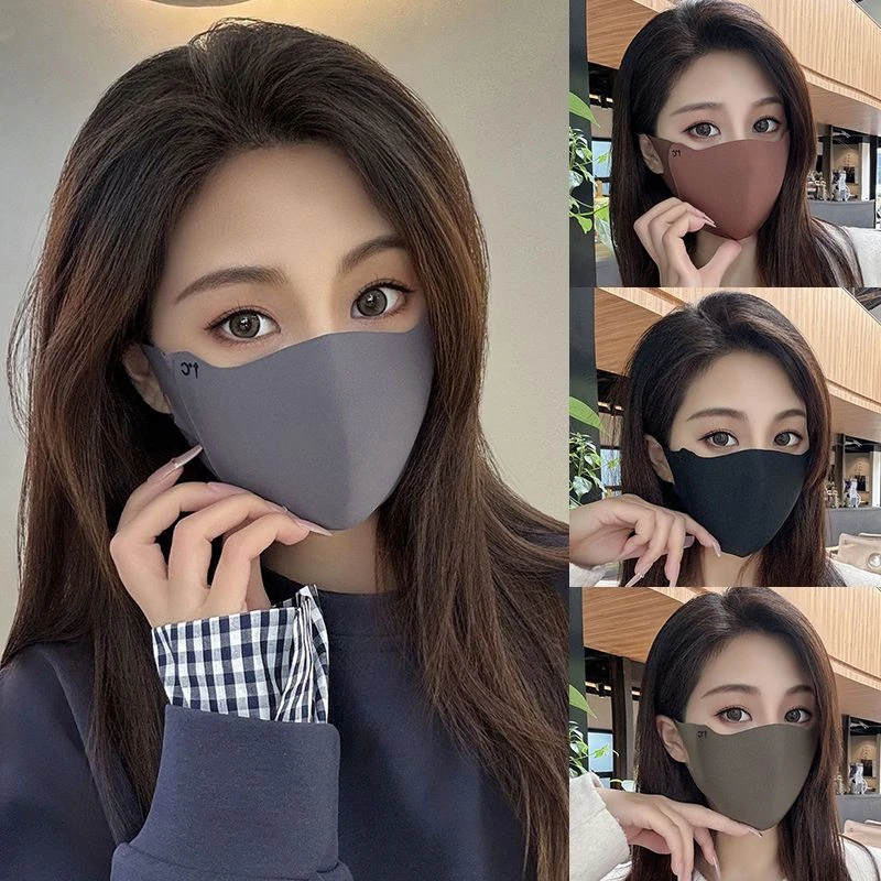 【⒐9元4个】网红冬季美拉德保暖防风面罩户外骑行护眼角高颜值口罩