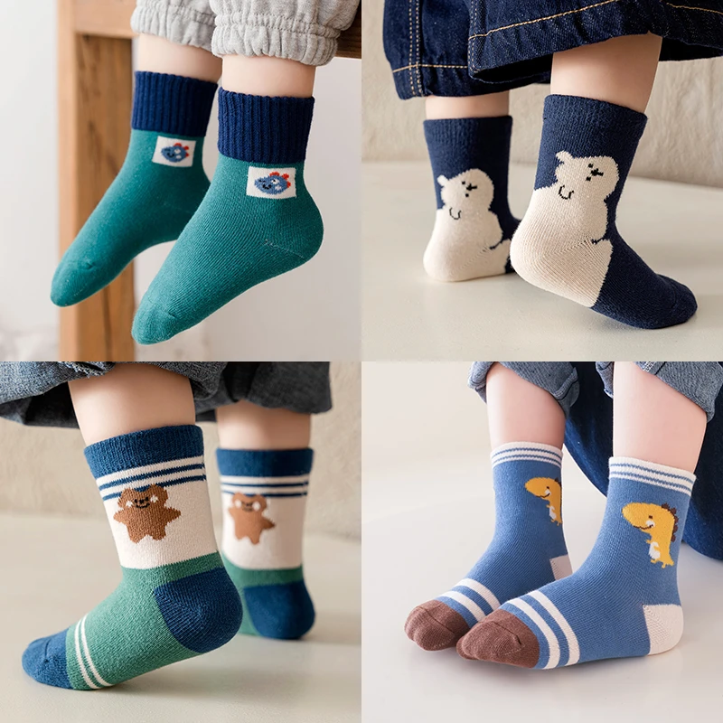 【小扬哥推荐】儿童袜子秋冬中筒袜子男童女童秋季宝宝春秋儿童童