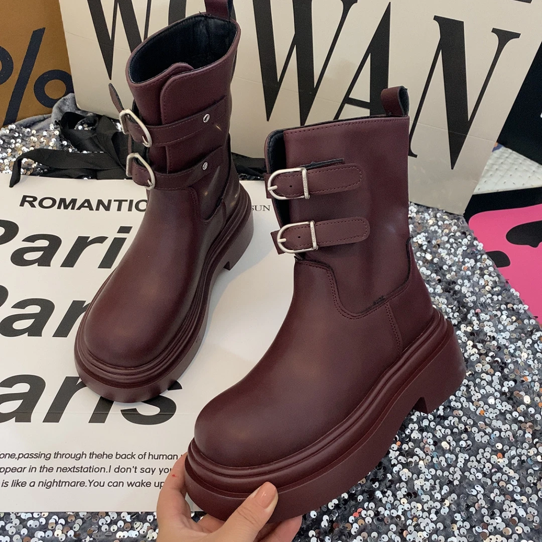 SK985明星网红同款时尚百搭休闲短靴