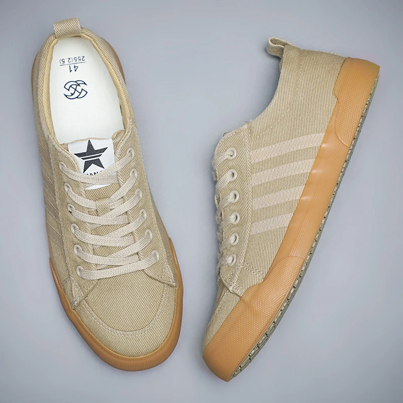 2024新款春季男鞋低帮透气帆布鞋男士休闲鞋子男款板鞋潮流百搭