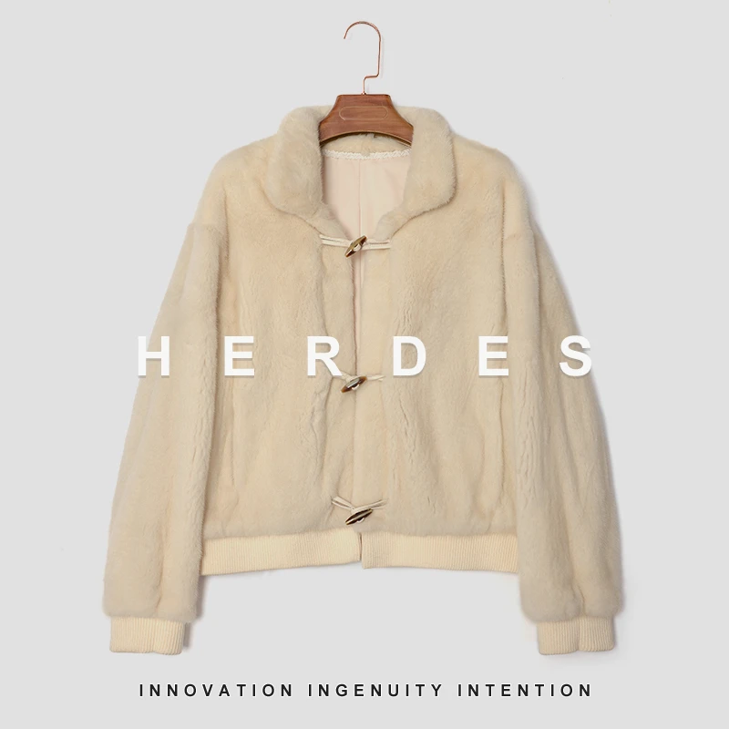 HERDERS 双色潮流时尚皮草外套 247581