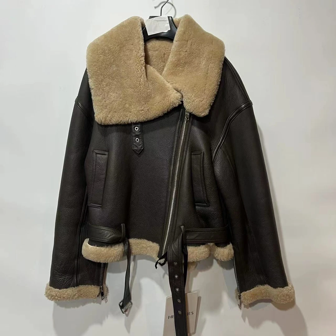 HERDERS 柔咖色皮草外套 237801