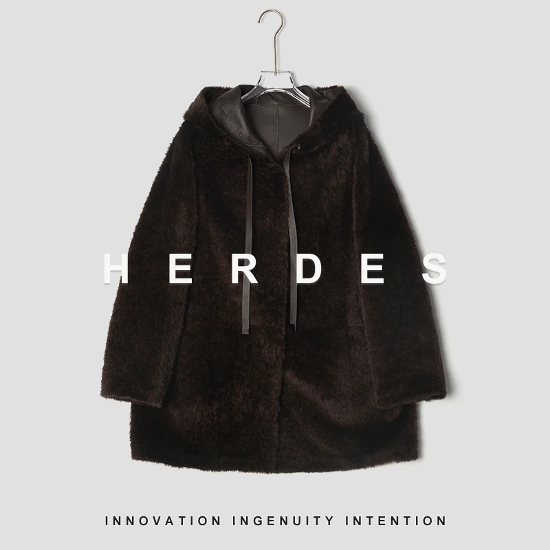 HERDERS 双色潮流时尚皮草外套 248576