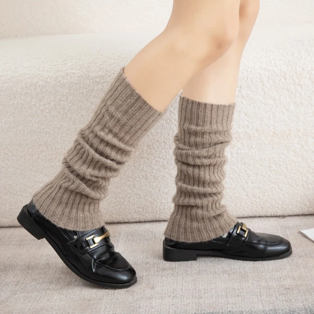 高弹保暖羊绒堆堆护脚袜  h16  韩版秋冬季加绒