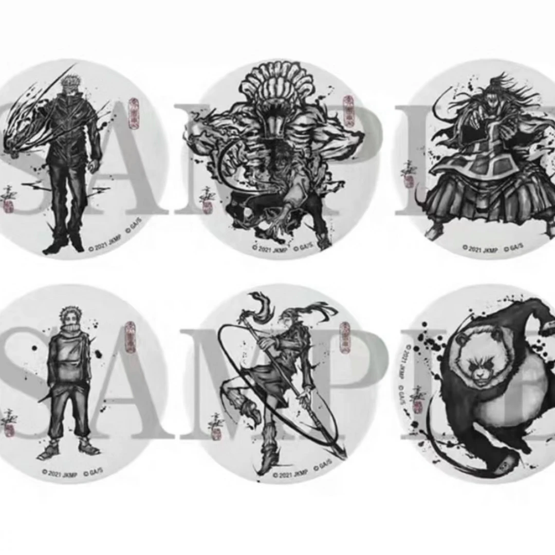 【现货】咒术回战0剧场版 原画展MAPPA水墨风吧唧 全6种【盲盒】