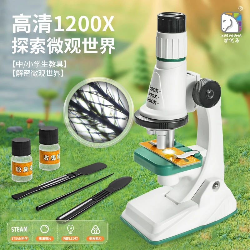 新疆包邮华成911科学显微镜1200倍