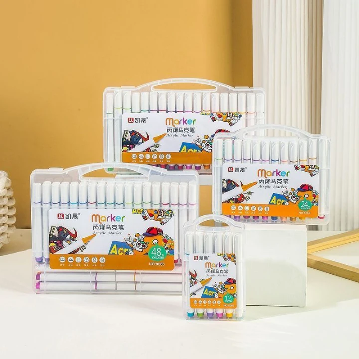 新疆包邮凯晟8066-24色丙烯马克笔