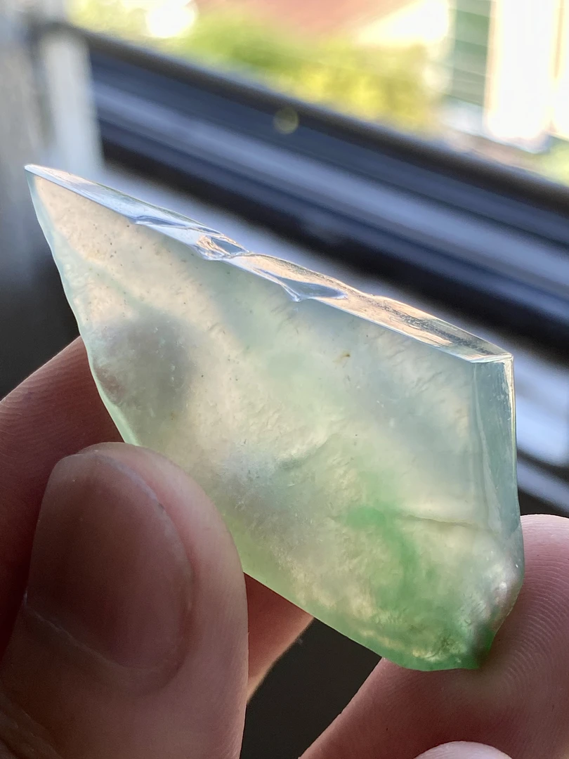 天然缅A翡翠冰种起光飘翠色意境立体人物吊坠51-25-10mm