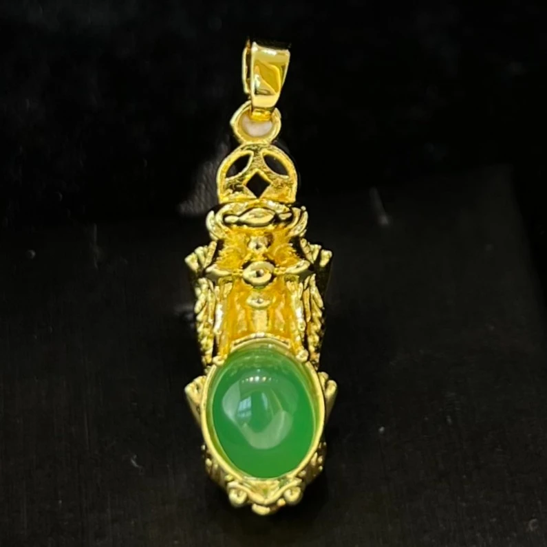 【k哥专属】A货浓阳绿貔貅吊坠-y1569（赠包装+赠链）