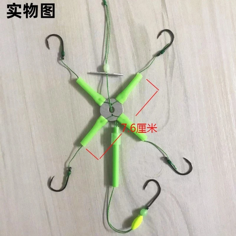 【10件包邮】新型浮钓钩专用鲢嫞钓组五爪钩伊势尼鱼钩海杆防缠绕