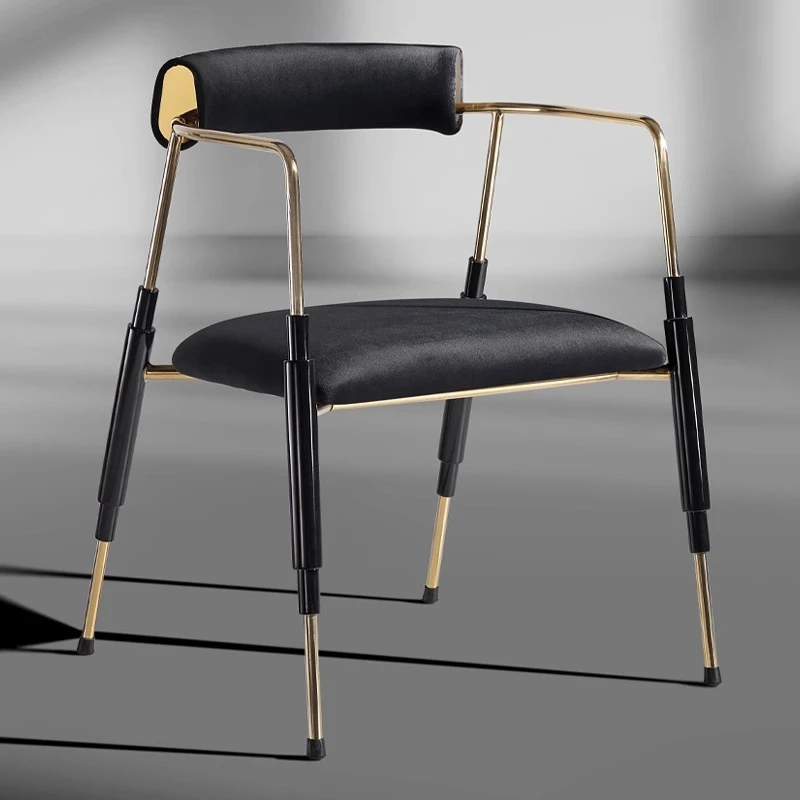意式极简餐椅设计师餐厅洽谈椅子轻奢高级感简约现代家用靠背书椅