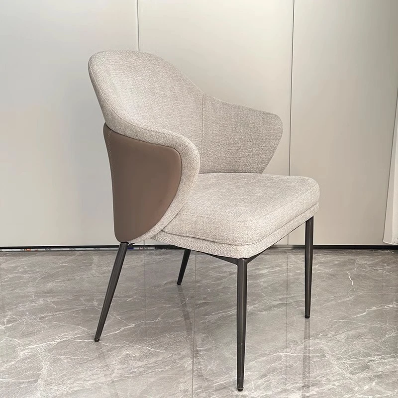 意式极简轻奢设计师创意高端家用餐厅酒店会议休闲售楼部洽谈椅