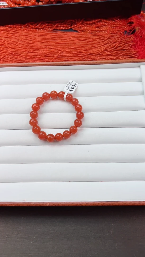 【闪购商品】南红玛瑙手串未镶嵌滴水洞亮光11+一条多样性发其一