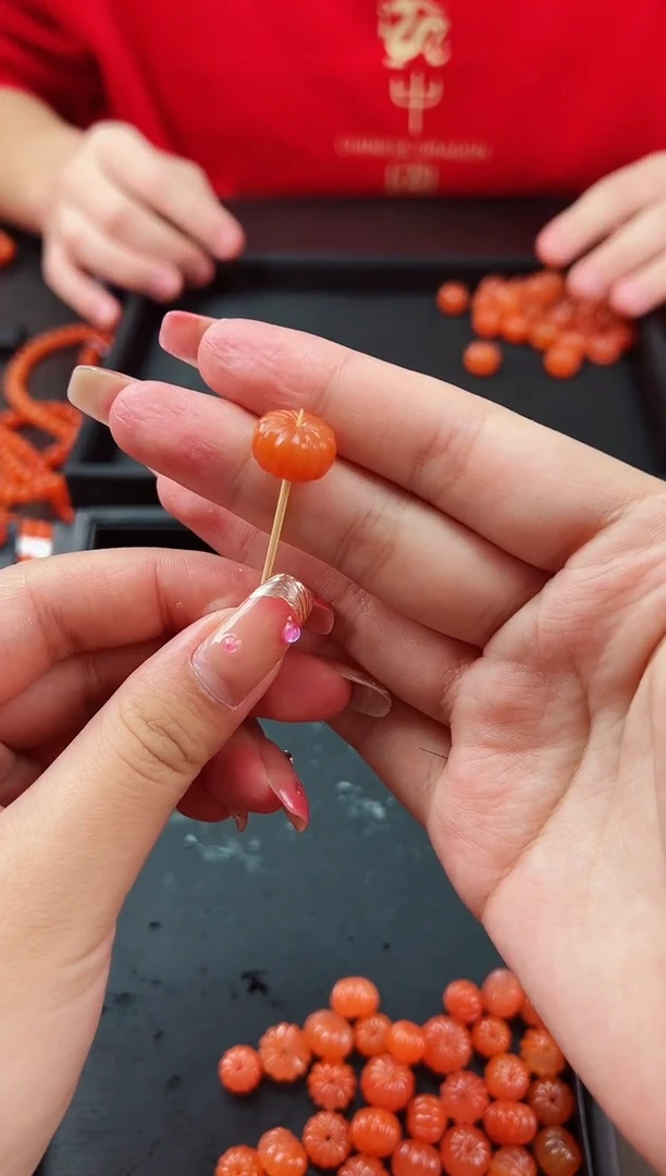 【闪购商品】南红玛瑙配饰未镶嵌瓜珠一个小号