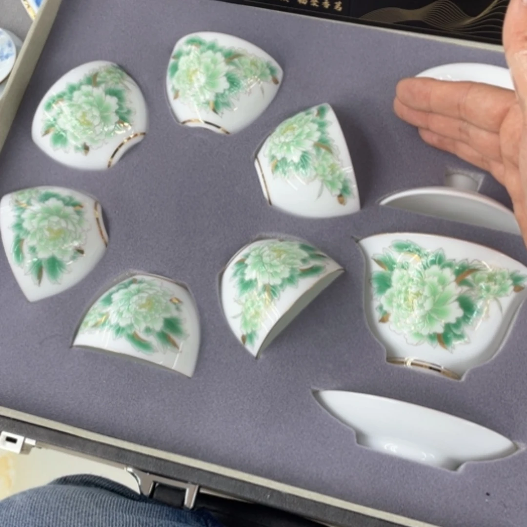 【闪购商品】瓷盖碗十杯不****.