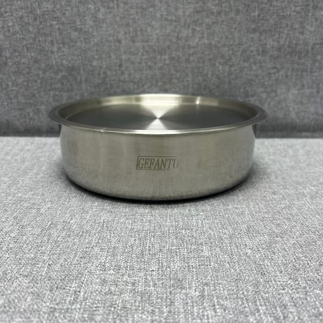 2-040 不锈钢碗 带盖泡面碗 年糕盘 20*6.5cm 带盖重约0.75kg