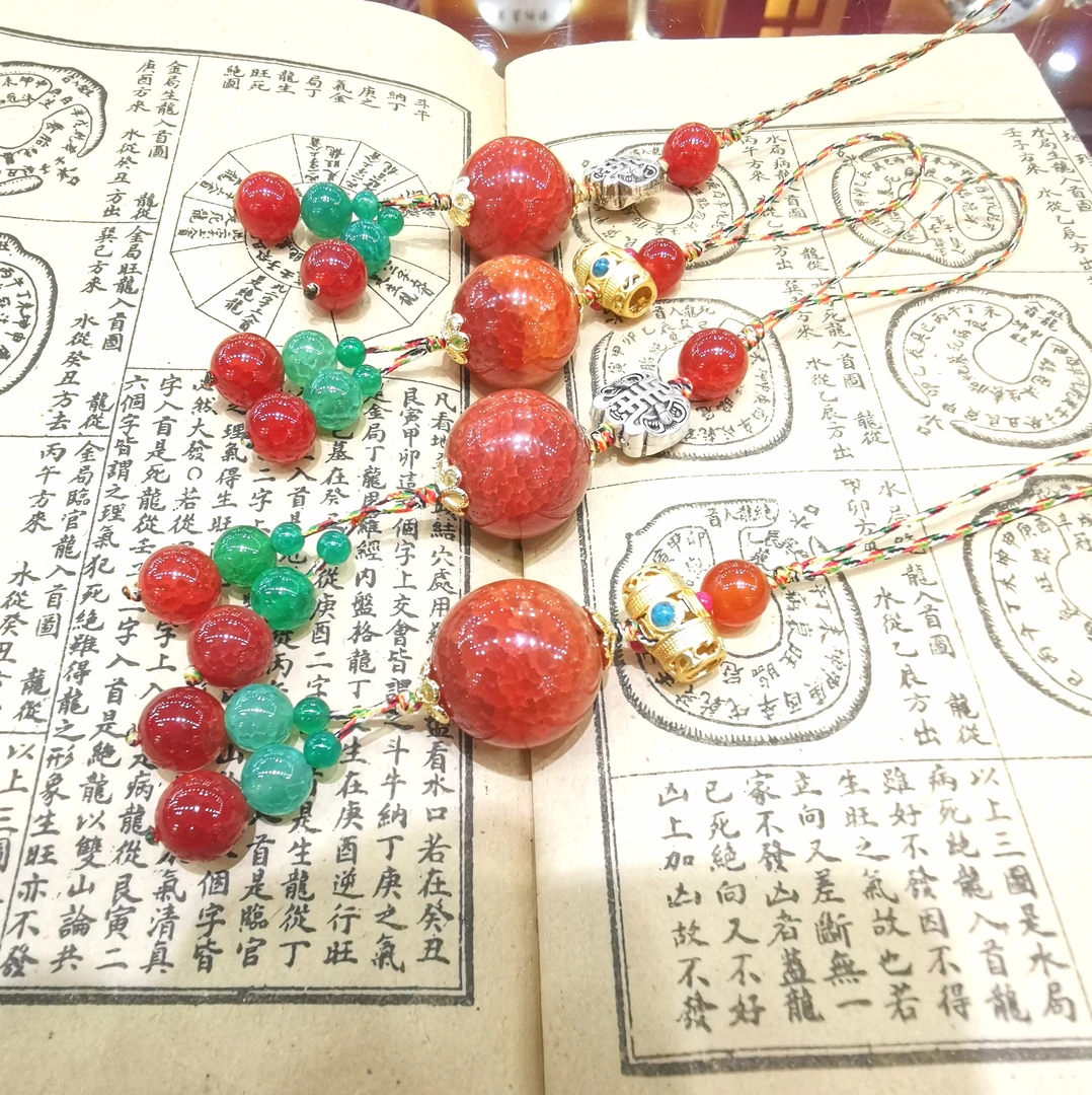 龙鳞凤血车挂手机链包包坠