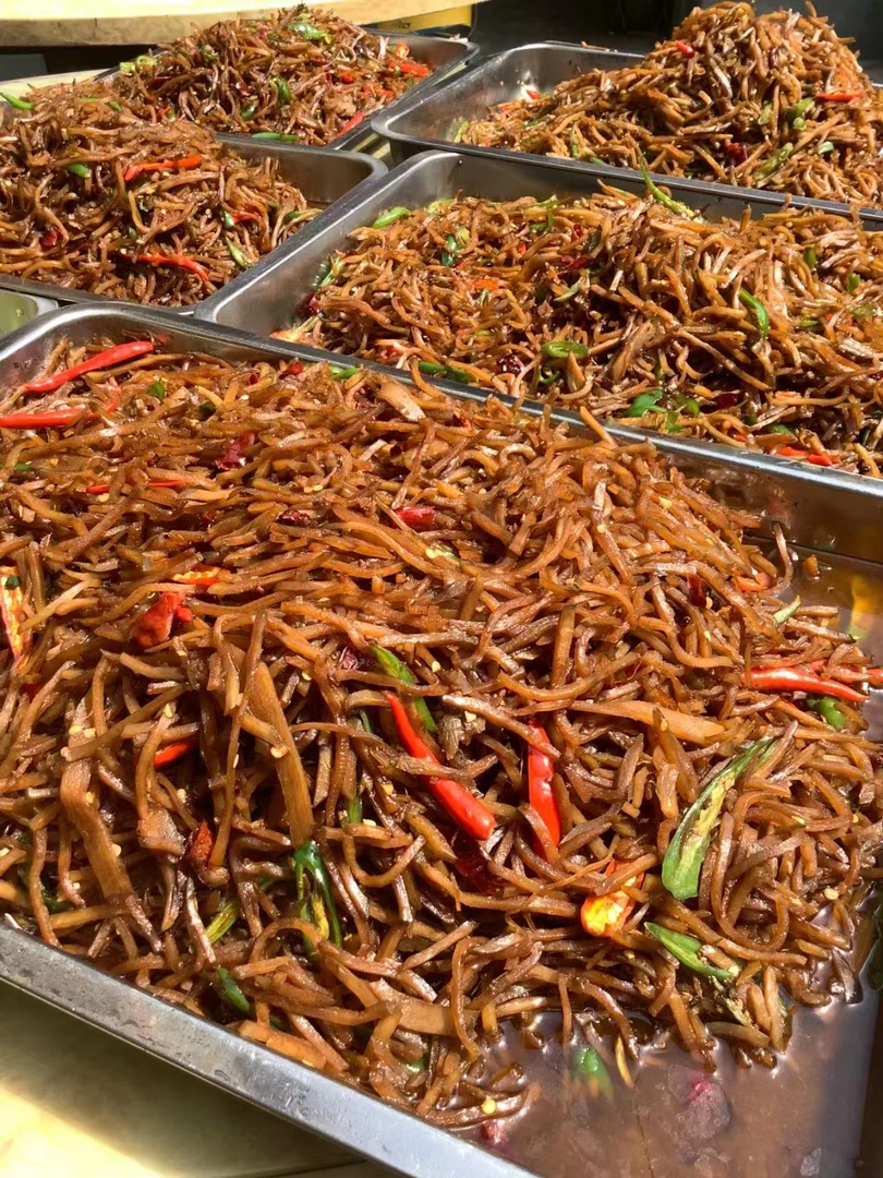 【秀秀】纯花生油现炒香辣咸菜丝收到货冰箱冷冻保存