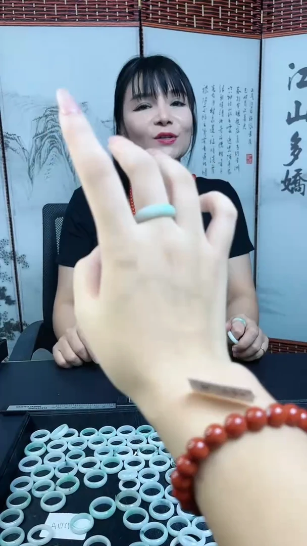 【闪购商品】和田玉（碧玉）戒圈未镶嵌天然A货戒指