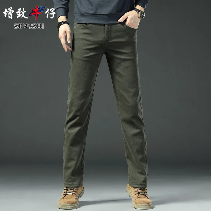 ZENGZHI/增致牛仔男士休闲裤男款修身高端商务男装直筒长裤Z253