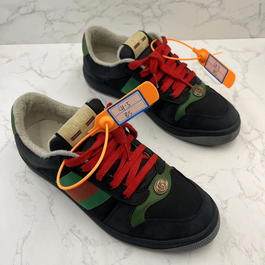 【95新】Gucci黑绿脏脏鞋  41.5欧码