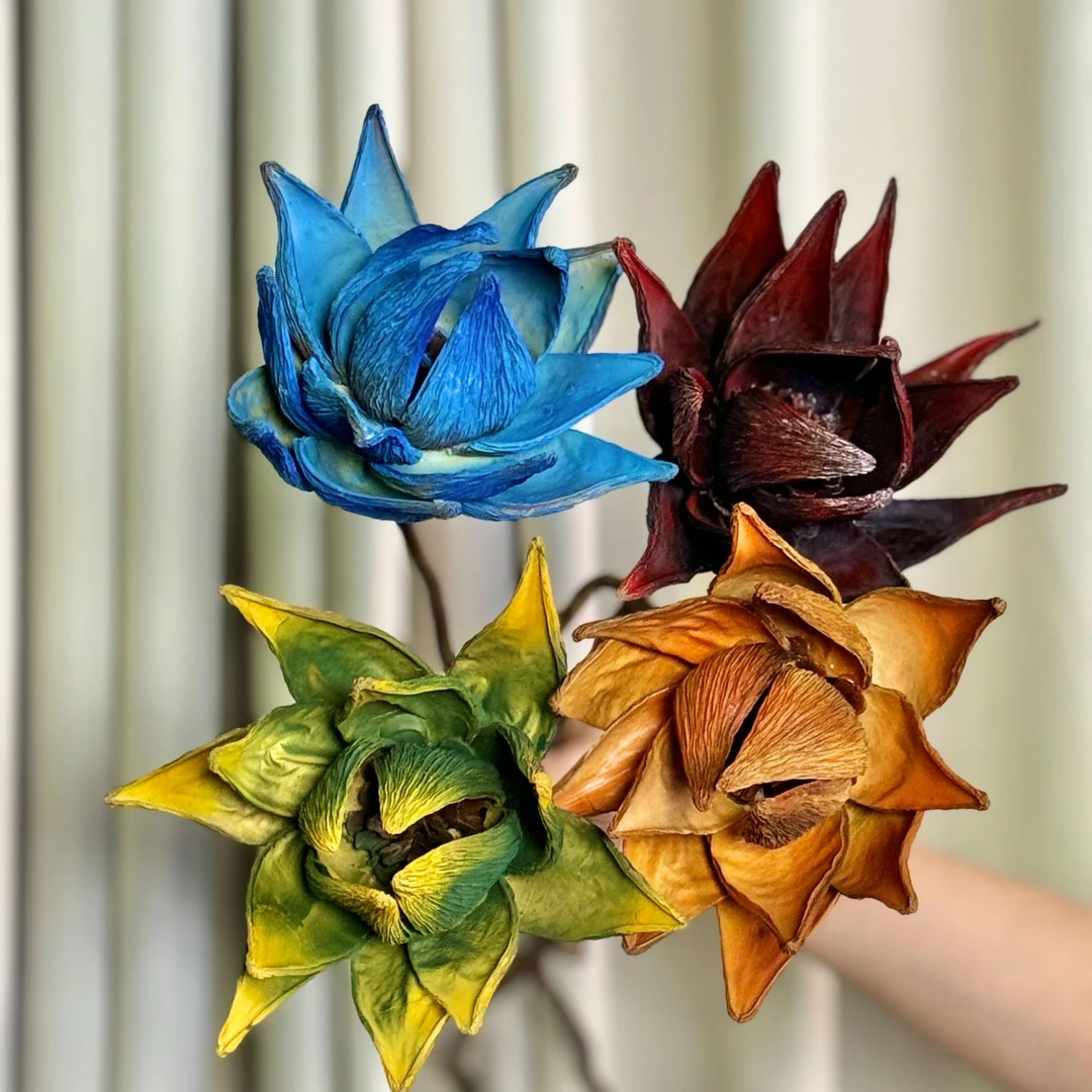 【油画果福利】高端大气永生花干花家居软装摆件