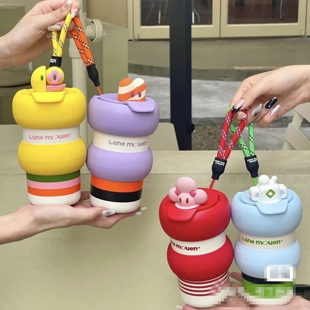 秋冬家居览萌Lane Mouen保温咖啡杯女生可爱高颜值杯子便携水杯子