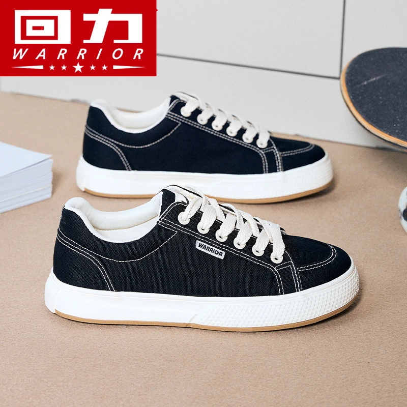 回力酒红色帆布鞋女2025春季新款潮流百搭情侣休闲女鞋经典款板鞋