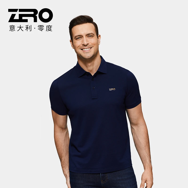 零度官方透气夏季针织速干休闲polo男士翻领短袖男款M2202S005