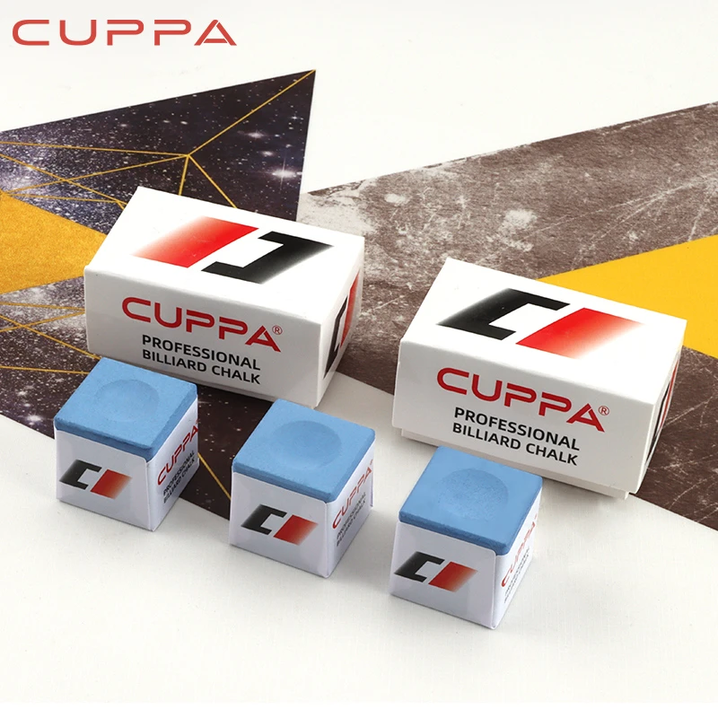 CUPPA巧粉C1巧粉职业中式黑八枪粉斯诺克球杆干性巧克粉蓝色巧克