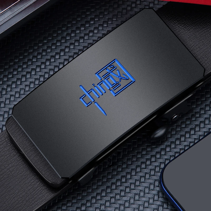 男士皮带无牙自动扣内穿腰带真牛皮裤腰带商务高端休闲年轻人国潮