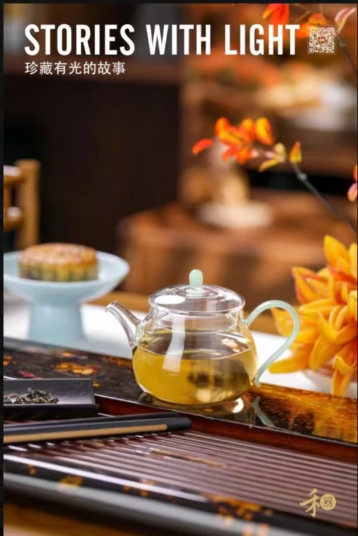 台湾禾器青云壶高档玻璃泡茶壶纯手工壶高级耐热带滤孔绿茶壶