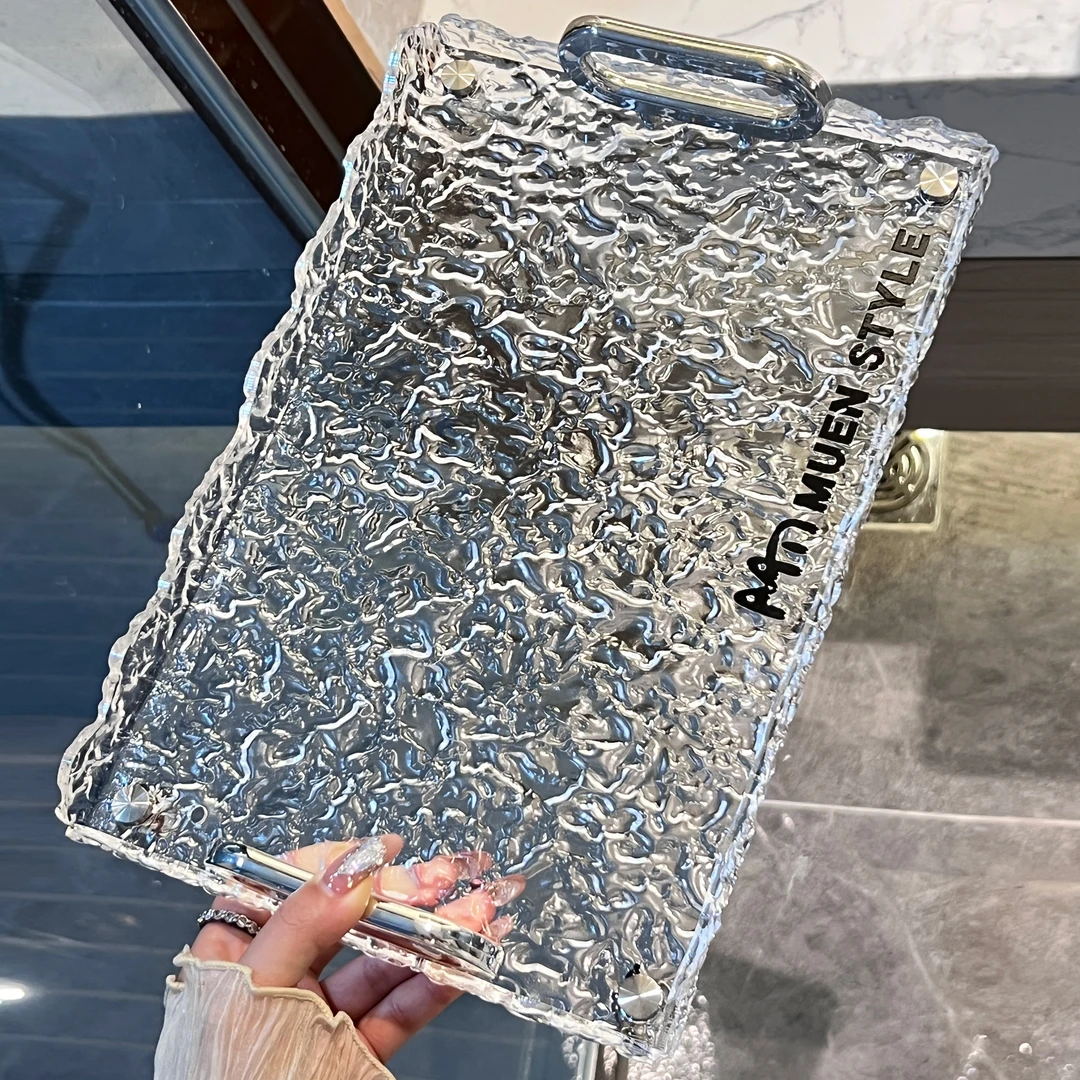 BSD轻奢高档亚克力客厅水杯托盘家用放茶杯茶盘杯子长方形茶托盘