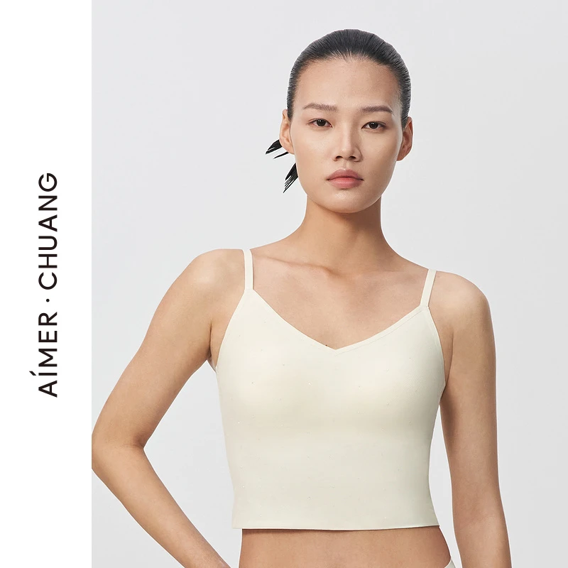 AIMERCHUANG3系列V领吊带美背内搭背心打底CA710872