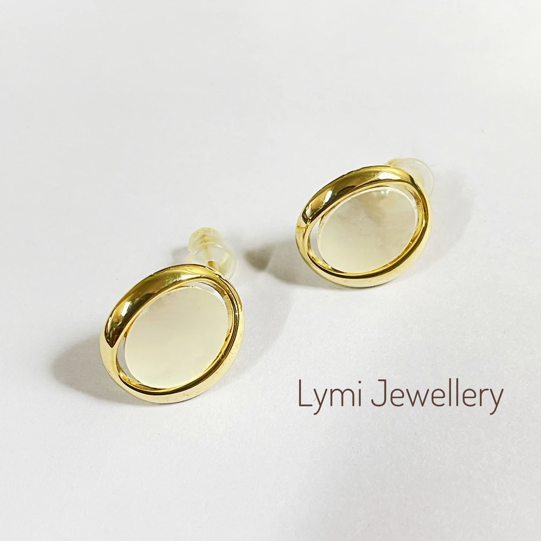 铜合金仿珍珠耳饰 Lymi哩米气质复古法式简约轻奢耳钉耳饰耳环